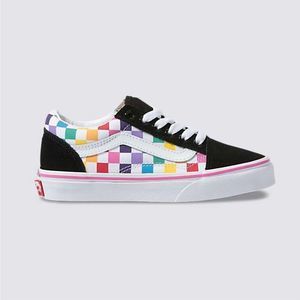 Kids Vans checkerboard Old Skool shoes size 3